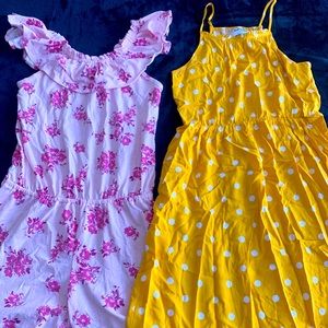 Girls romper and dress size 10/12